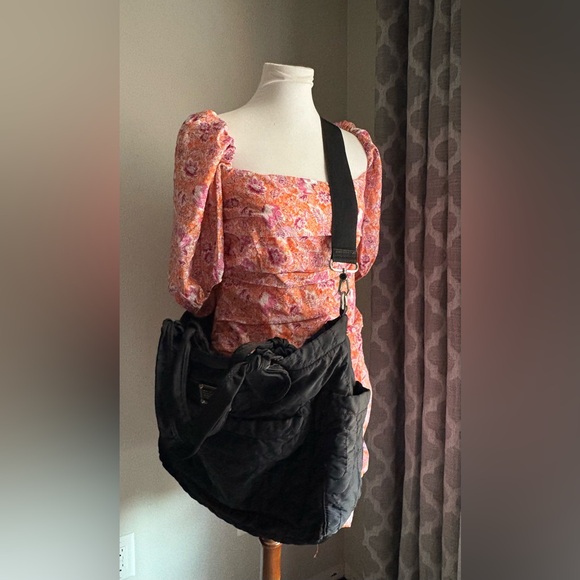 Marc By Marc Jacobs Eliza Nylon Travel Crossbody Tote Bag In Black - Picture 7 of 16